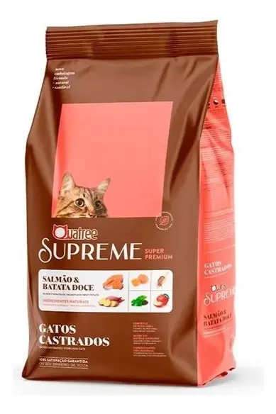 Ração Quatree Supreme Gatos Castrados Salmão 15kg