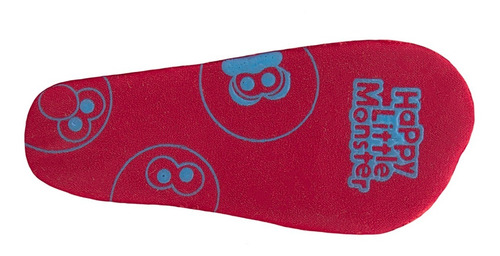 Pantufla Infantil Plaza Sésamo Elmo Rojo Velcro 12-17