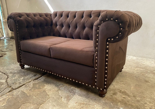 Imagen 7 de 7 de Love Seat Capitonado Estilo Vintage