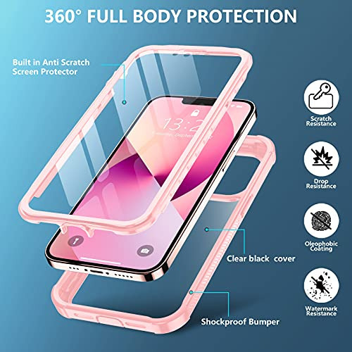 Capa Para iPhone 13 6.1 Polegadas Rosa 6.1 Polegadas Resiste