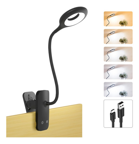 Hecdstly Luz De Lectura Con Clip Para Cabecera De Cama, Lamp