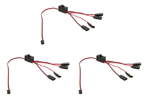 3 Pieces 1 To 4 Y Rc Servo Extension, Wire Cable, Con