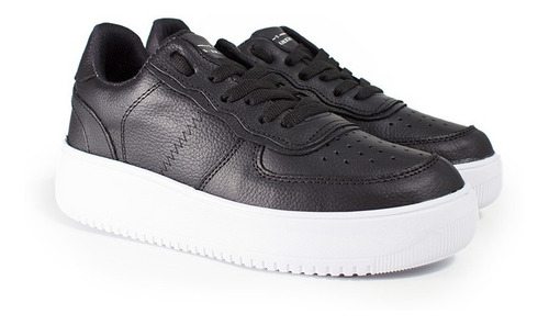 Imagen 4 de 10 de Zapatillas Urbanas Cuero Vacuno Plataforma Mujer Sneakers