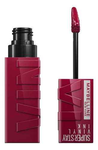 Labial Maybelline Super Stay Vinyl Ink Unrivaled Acabado Larga Duración Color 30 Unrivaled