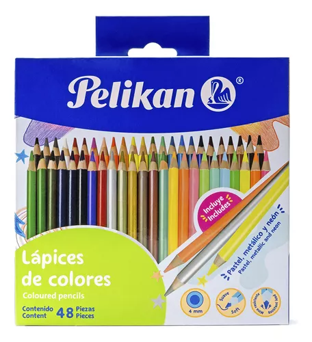 48 Lapices De Colores Redondos Pelikan