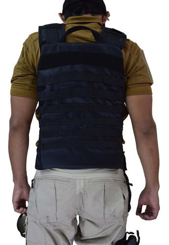 Imagen 4 de 8 de Chaleco Táctico Fbi Pechera Porta Placa Militar Policia Mini