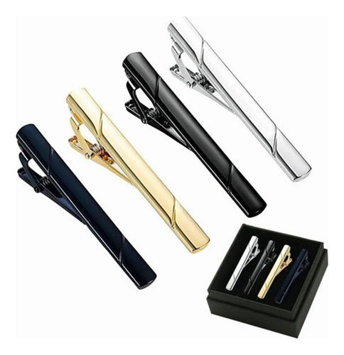 A Juego De Clips De Corbata For Boda, Negocio, 4 Piezas