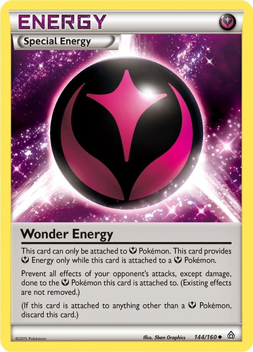 Cartas Pokemon Energia Wonder Energy 144/160 Xy Prc (Usado)