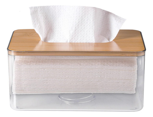 Soporte De Caja De Pañuelos Acrílico, Rectángulo, Soporte