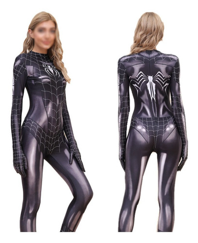Mono Ajustado Mujer Cosplay De Spiderman