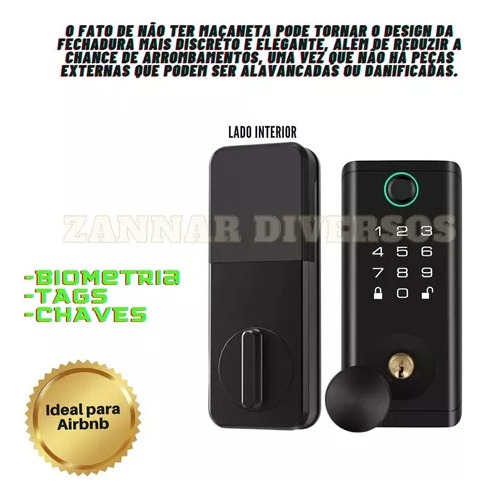 Fechadura Eletronica Digital Biometrica Bluetooth Oferta