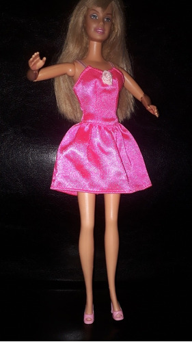 De Barbie Vestido Rosa Y Zapatos Original. Usado. Sin Muñeca