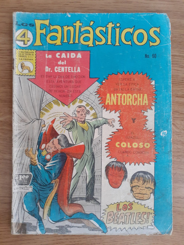 Cómic Los 4 Fantásticos Número 60 Los Beatles La Prensa 1966