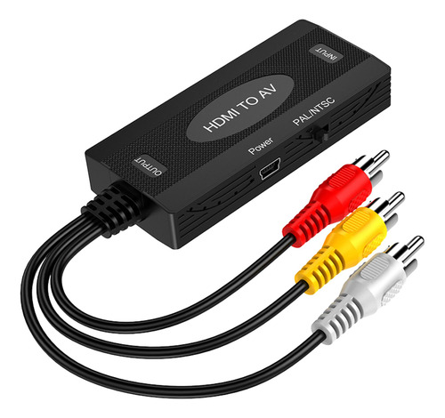 Convertidor De Rca A Hdmi / Hdmi A Rca, Adaptador De A Av