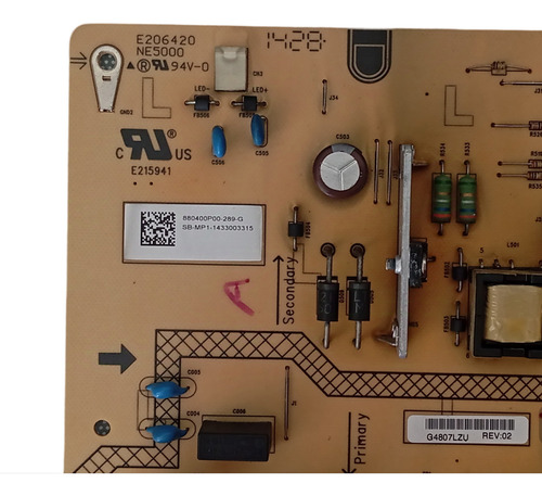 Fuente De Poder Sony Kdl-60r510a Sb-mp1-1433003315 (Usado)