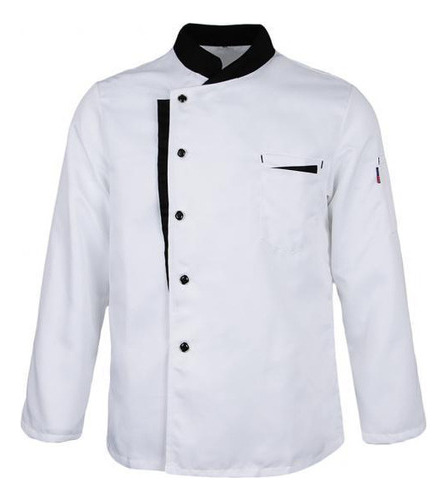 Se Describe El Uniforme De 2 Chaquetas De Chef, Largo, Blanc