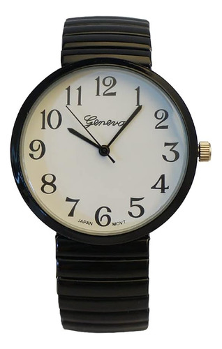 Reloj De Moda Al Por Mayor Geneva Super Large Stretch Watch 