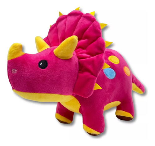 Dinossauro De Pelúcia Para Crianças Brinquedo Infantil 40cm Cor Pink