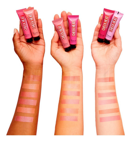 Rubor Cheek Heat Pink Nude Burn 15 Maybelline Ny