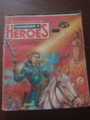 Juana De Arco En Comic Hombres Y Héroes No.48 Edit Novedades