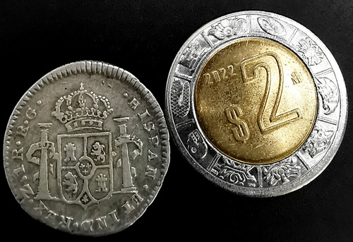 Moneda Original Plata 1 Real 1821 Fernando Vii