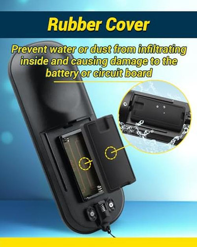 Control Remoto De Tv Con Botón Grande A Prueba De Agua, Par