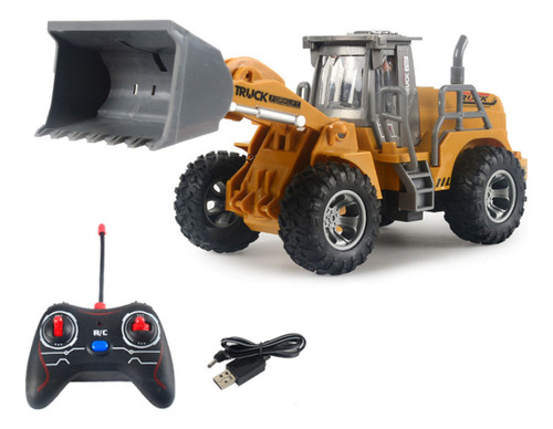 Juguete Bulldozer Con Control Remoto Rc Para Niños, Color Na