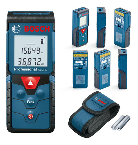Imagem 2 de 5 de Medidor De Distância Trena A Laser Glm40 Bosch