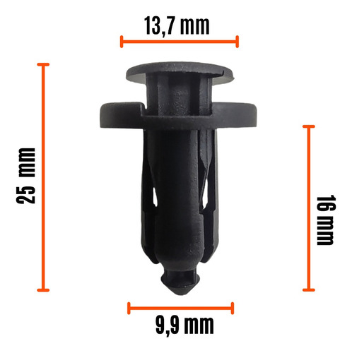 Clip Grampa Traba Paragolpe Baul P/ Tesla Model X C