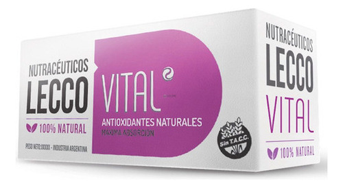 Nutraceutico Lecco Vital Antienvejecimiento 60c Antioxidante Sabor No