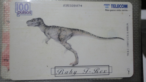 Tarjeta De Telefono   Telecom Decada 90 Baby T Rex