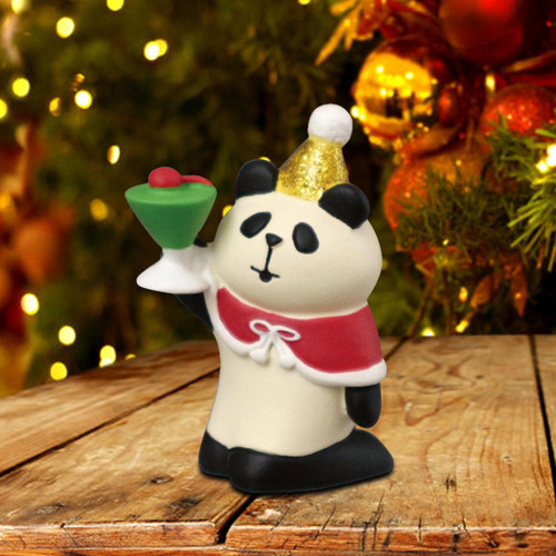 4 Estatuilla En Miniatura De Navidad, Miniestatua De Panda