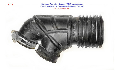 Ducto De Admision De Aire Ford Para Adaptar