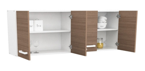 Alacena Mueble Cocina Practica 1,40 Mts. Melamina Fuerte Varios Tonos