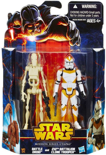 Set De 2 Figuras De Acción Droide Y Clone Trooper Star