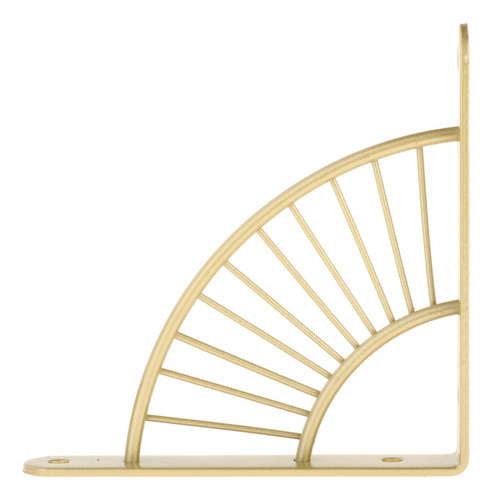 6 Soporte De Estante De Metal Soporte Decorativo Dorado 15cm