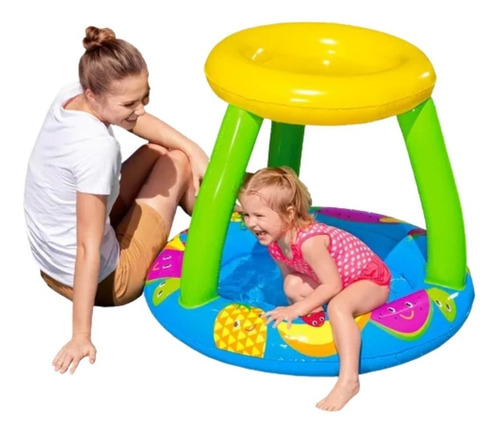 Pileta Inflable Bebe Techo Fruta Bestway New 52331 Bigshop