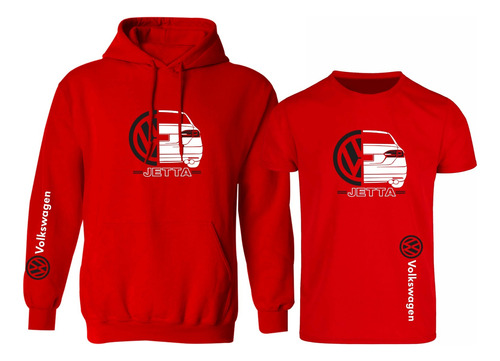 Kit De Sudadera + Playera Estilo Volkswagen Jetta Mk6 Vw