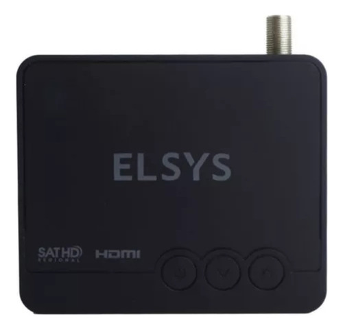 Receptor De Tv Via Satelite Elsys Sathd Satmax 6 Preto