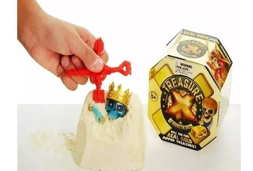 Imagen 3 de 3 de Treasure X Muñeco Descubri Figuras Oro Playking