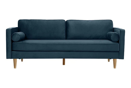 Sofa 3 Cuerpos Polo Living Furniture Azul