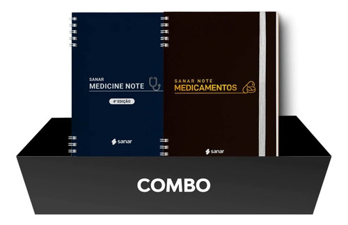 Combo: Sanar Note Medicamentos + Medicine Note (4ª Edição)