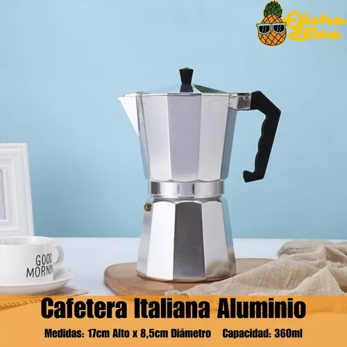 Cafetera Moka de Aluminio Apta para Inducción 9 tazas Argentina