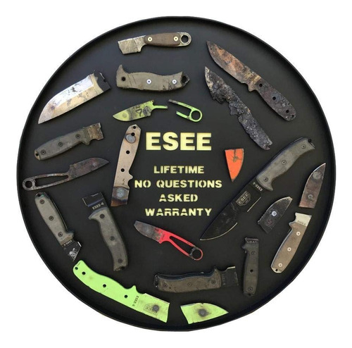 Esee -6hm Cuchillo De Supervivencia De Hoja Fija, Acero Al C