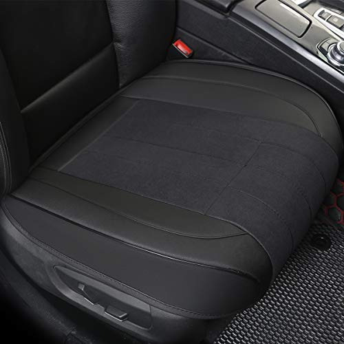 Edealyn (1 Pcs Car Seattom Cover Pu Leather And Linen Stitch