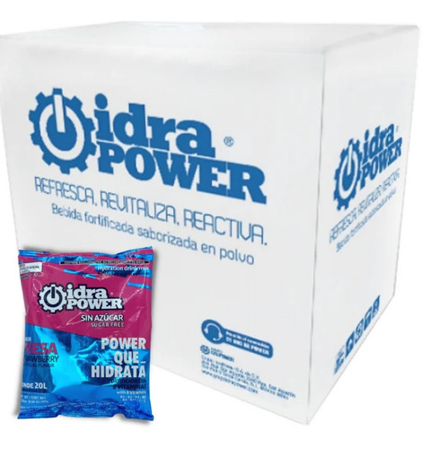 Idrapower Fresa Hidratante Con Electrolitos Caja 20 Piezas