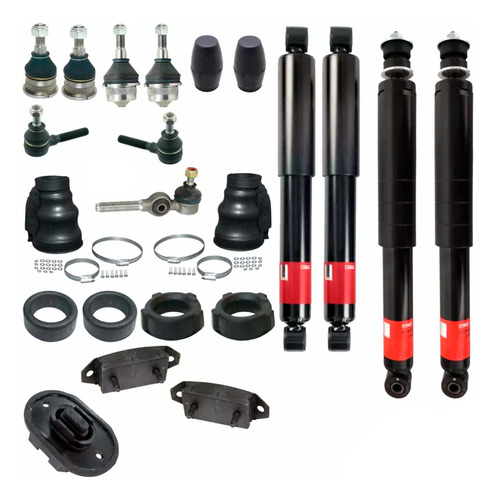 Kit Amortiguadores Delanteros Traseros Vw Sedan 93-04 Vocho