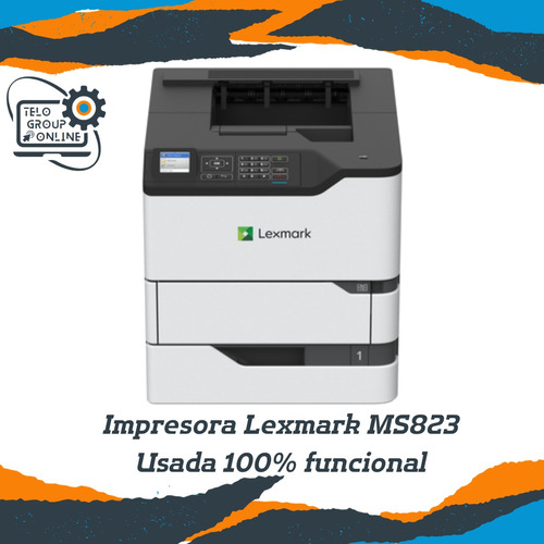 Impresora Lexmark Ms823 Monocromática Sin Fusor Usada