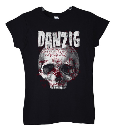 Polera Mujer Danzig Nashville Skull Metal Abominatron