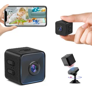 Mini Cámara Espía Wifi Vigilancia Hd 1080p Con Ir Alarma 2mp